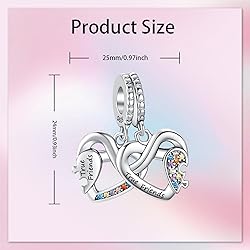 Alstade Puzzle Love Heart Charm 925 Sterling Silver
