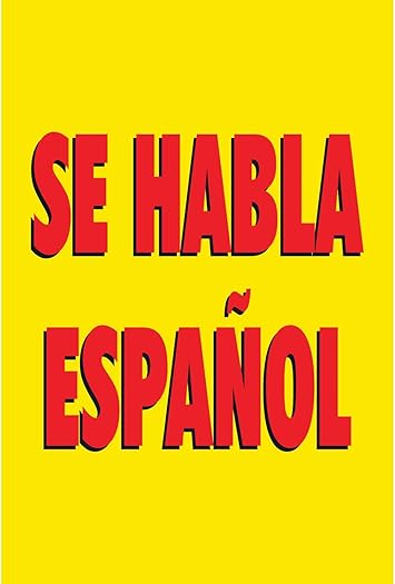 Amazon Com Half Price Banners Se Habla Espanol Vinyl Banner