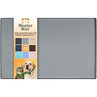 Neater Pet Mat For Food & Water Bowls - Waterproof Silicone Dog & Cat Feeding Mat