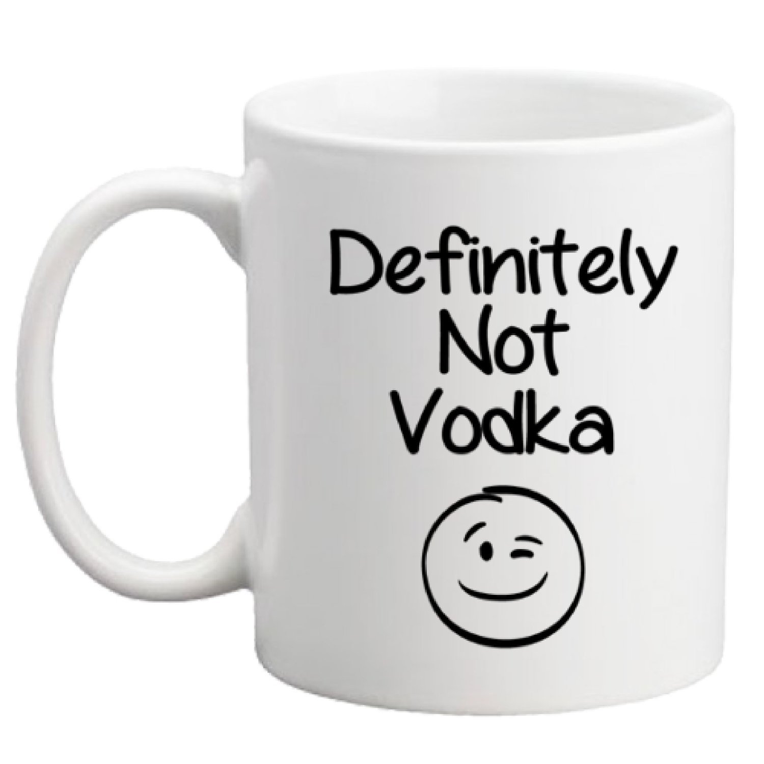 GrassVillage Definitely Not Vodka Mug – Funny Sarcastic Coffee Cup Gift for Men, Women, Coworkers, Husband, Wife – 11oz Ceramic Mug for Office, Birthday, Valentine’s Day, Secret Santa