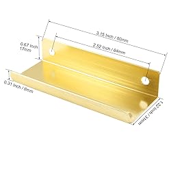 Cionyce 6 Pack Hidden Cabinet Pulls 3.15"/80mm