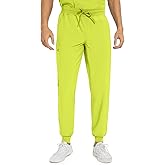 Scrub Pants for Men - Slim Jogger Pants with 5 Pockets, Yoga Waistband, Anti-Wrinkle Scrubs for Men Cozy Scrubs