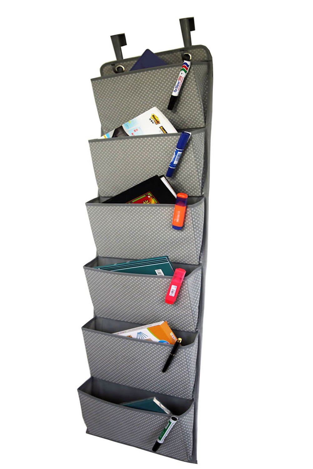 Dreamsy Over The Door Hanging File Organizer,6Pockets Wall Mount