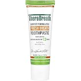 TheraBreath Fresh Breath Toothpaste, Mild Mint Flavor, Dentist Formulated, Anticavity Fluoride Formula with Aloe Vera, Long-Lasting 12-Hour Freshness, 4 oz (Pack of 2)