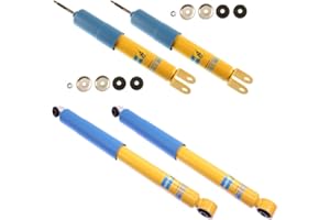 SOUTHWEST SPEED NEW BILSTEIN FRONT & REAR SHOCKS FOR 00-06 CHEVY SUBURBAN 1500 & TAHOE AND GMC YUKON & YUKON XL 1500, 46MM GAS PRESSURE SHOCK ABSORBERS 2000 2001 2002 2003 2004 2005 2006