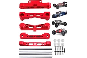 RCMYou Alloy Arm Suspension Mount Upgrades Part for Arrma 1/8 kraton/Outcast/Typhon 6s / 1/7 Felony/Infraction 6s,Aluminum Front Lower/Front Upper/Rear Lower Arm Suspension Mount,Red