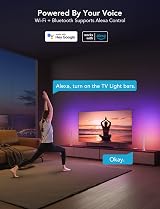 Govee RGBIC TV Light Bars 38cm WiFi Backlight for 45-70 inch TVs Alexa Google view 4