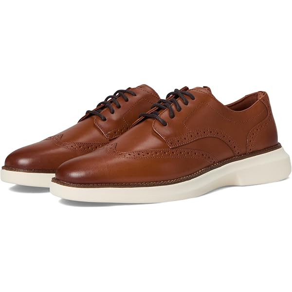 Cole Hann Men\'s Tan Suede Leather Oxford Lace Up Dress Shoes with Red Bottom COLE HAAN Men main image 3
