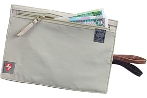 Lewis N. Clark RFID Blocking Money Belt Travel Pouch + Credit Card, ID, Passport Holder for Women & Men, Tan, One Size