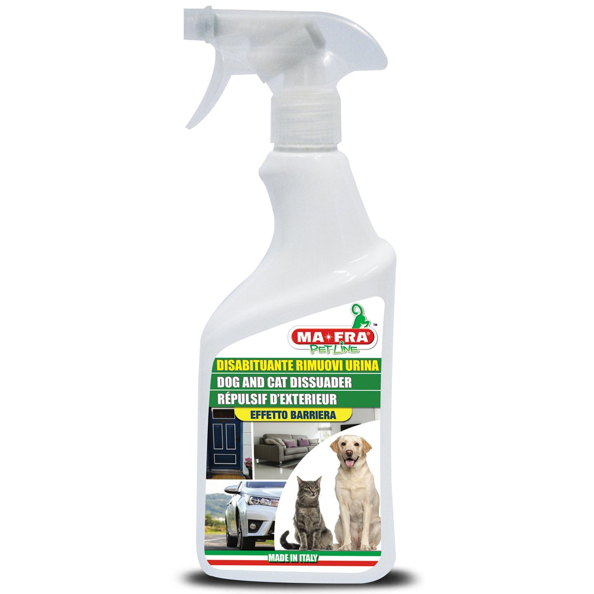 Mafra Urine Remover, Barrier Effect, Neutralises Odours, For Dogs and Cats, Specific For Puppies, For All Indoor and Outdoor Environments, 500 ml