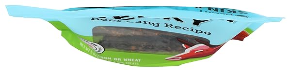 BIXBI LIBERTY SKIN & COAT SUPPORT BEEF LUNG RECIPE DOG TREATS,5 OZ-USA MADE GRAIN FREE DOG TREATS-ANTIOXIDANT RICH TO SUPPORT SHINY,FULL BODIED COATS-HIGH IN PROTEIN,WHOLE FOOD NUTRITION,NO FILLERS