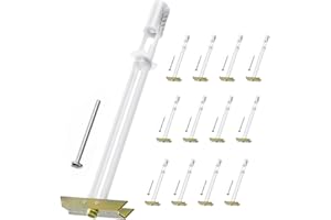 PRLF Drywall Anchor with Included Bolts for 3/16”-24, Heavy Duty Hollow Drywall Anchors for TV Mounting Kit, Strong Hollow Wall Anchors Holds up to 240lbs Each in 1/2” Drywall, 12 Packs