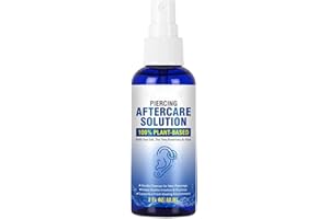 Nose Piercing Cleaner, 60ml Soothing Skin Cleaning Spray, Piercing Bump Solution, for Nose Bump Removal Wound Care Belly Body
