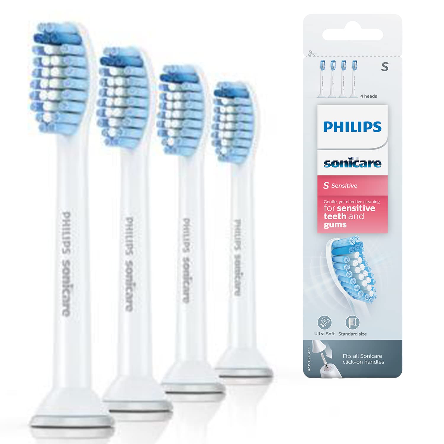 Philips Sonicare Original S Sensitive Standard Sonic Toothbrush Heads - Outdated Product