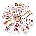 Geekper Halloween Makeup Party Bloody Scar Tattoo Window Decal Handprint Bloodstains Sticker Halloween CostumeMakeup  Party  Favor  10 Pack