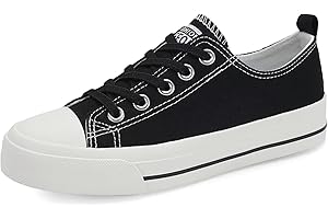 DSWED Toddler Little Kid Sneakers Boys Girls Canvas Shoes Classic Cotton Expandable No Tie Laces Slip On Sneakers