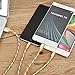 2 pack Multi charging cable by Trendsetter | 3 in 1 Premium Nylon Braided Multiple USB Fast Charger Cord 3ft(1m) with Micro USB / Type C Compatible For Phone 7/7 Plus/Galaxy S8 and more (2 pack-Gold)