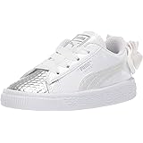 white pumas with bow