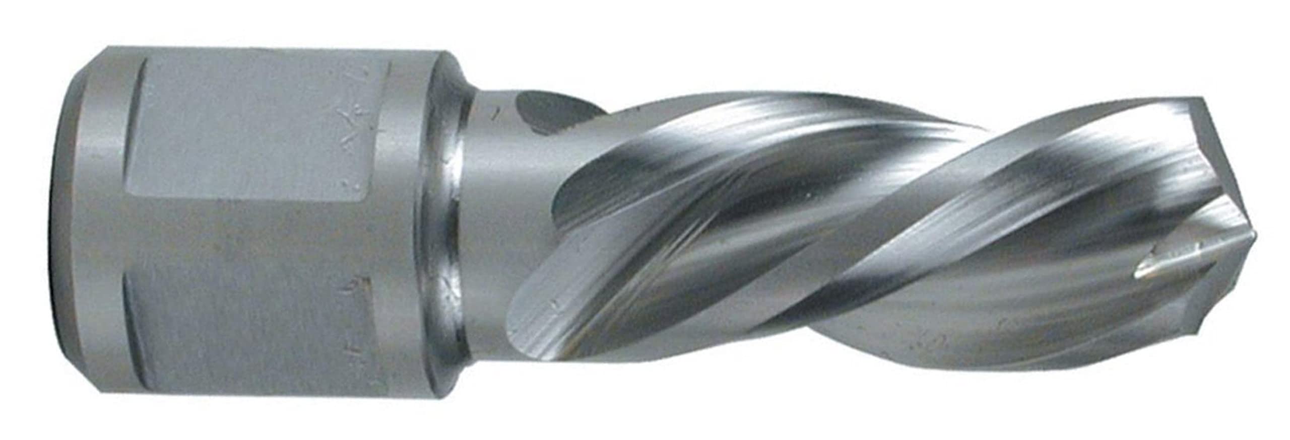Ruko HSS Solid 3S Drill Bit with 3/4 inch Weldon Shank, CBN Ground and 3 Cutting Edges, Bright Finish, 10.0 mm Diameter, 64.0 mm Length, R1081210