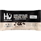 Hu Dark Chocolate Chips for Baking, Organic 65% Cacao, 7oz (12 Pack)