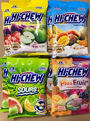 KC Commerce Japanese HI-CHEW Candy Variety Pack (HI-CHEW Pack of 8)