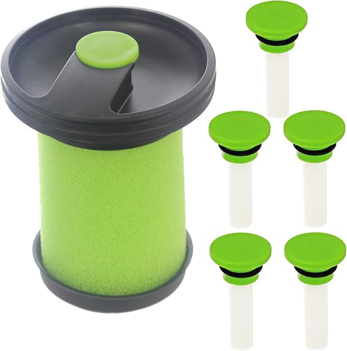 Spares2go Green Washable Filter for Gtech Multi MK2 K9 Cordless Vacuum Cleaner (+ 6 Freshener