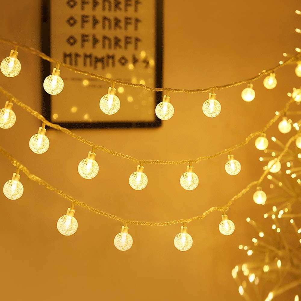 Zorela Globe Fairy Lights, 15M/49ft 100 LED Globe String Lights with Remote, USB or Battery Powered, 8 Modes