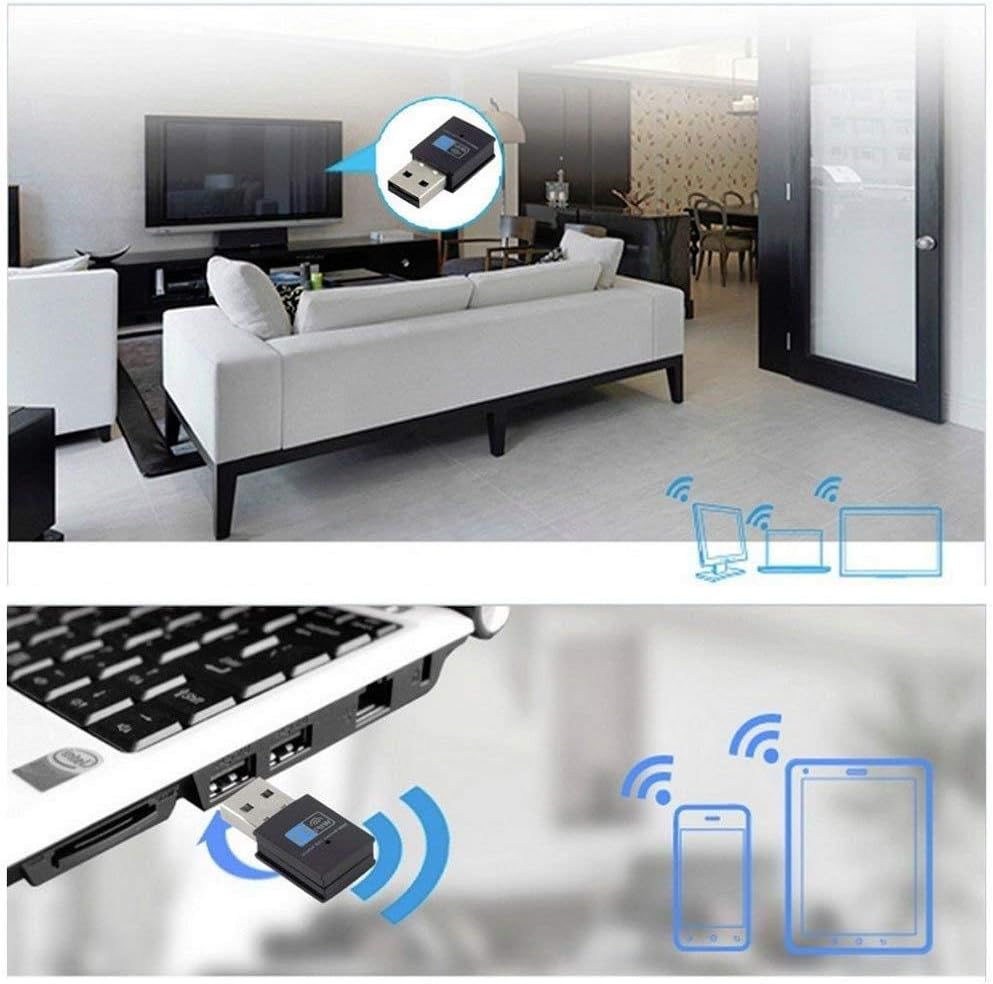 Wireless LAN USB 2.0 Adapter 300 Mbps, Black - Image 5