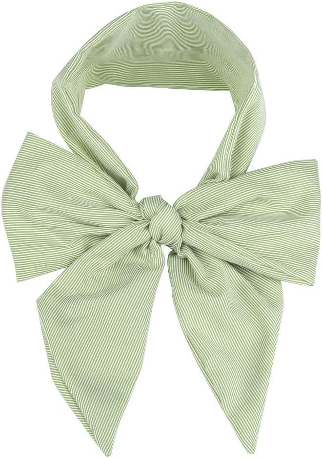 Romiracle Newborn Baby Swaddle Sash Cute Bow Photo Props Super Large Infant Swaddle Wrap (Green Stripe)