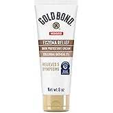 Gold Bond Medicated Eczema Relief Skin Protectant Cream, 8 oz., Gold Bond Lotion With 2% Colloidal Oatmeal