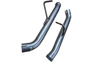 B2 Fabrication Axle-Back Exhaust Kit 409 Stainless Steel for 2019-2024 RAM 1500 2WD/4WD 5.7L Hemi and EcoDiesel - Increased Sound & Performance (Without Exhaust Tips, 5th Generation)