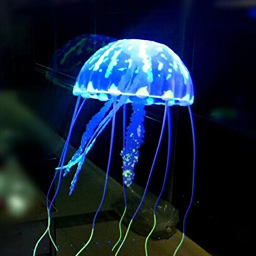 Domire 1pcs Glowing Effect Artificial Jellyfish for