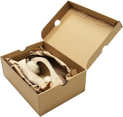 Amazon Co Jp アースダンボール ダンボール 段ボール シューズボックス 収納 保管 レディース用 280 210 100mm 0299 10枚 文房具 オフィス用品