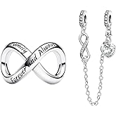 NUNUYAYA Charms Beads 925 Sterling Silver Animal Leaf Flower Travel Friend Heart Dangle Pendant with 5A Cubic fits for Charms Bracelets for Woman Valentine's Day Mother's Day Christmas Birthday Gift