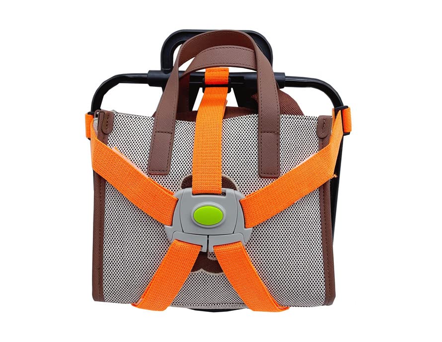 Strap Set for Brompton Carrier frame (convert your bag into Brompton luggage) ORANGE