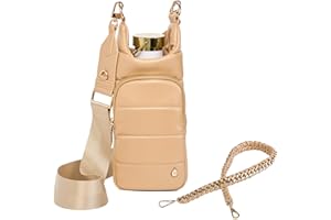 WanderFull Original HydroBag | Oprah’s Favorite Things 2024 | Vegan Leather Water Bottle Holder w/Strap Bundle