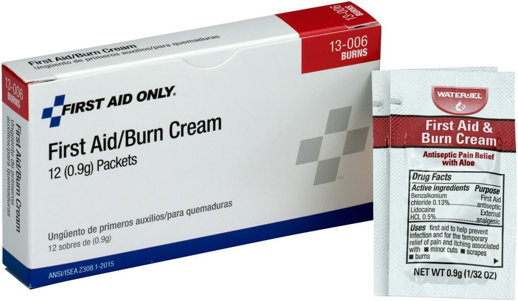 First Aid Only 13-006 First Aid/Burn Cream Packet (Box of 12): Health & Personal Care