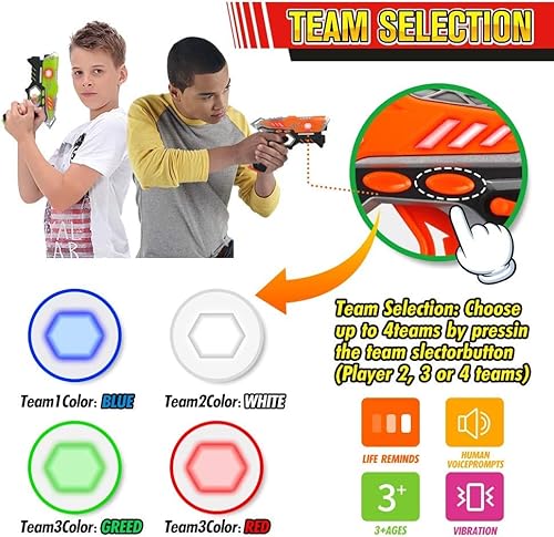Laser Tag, Kidpal Laser Tag Guns Set Of Player, Laser Tag Sets