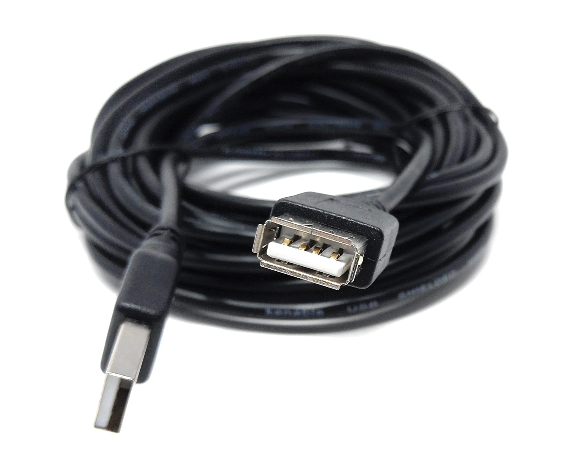 DRUT 5m USB Male to USB Female 2.0 24AWG High Speed EXTENSION Cable A Plug to Socket 16.5ft Black