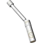 LEXIVON 9/16-Inch Spark Plug Swivel Socket, 3/8" Drive x 6" Total Length | Enhanced Magnetic Design with Thin Wall Socket, Cr-v Steel (LX-SSPS9166)