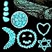 CHASOEA 100 pcs Man-made Glow Pebbles Stones Glow in the Dark Stones Garden Decor Glow Gravel Stones for Garden Walkway And Fish Tank Decoration,And Children Play Games