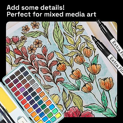 ARTISTRO Black Paint Pens for Rock Painting, Stone, Ceramic, Glass, Wood, Tire, Fabric, Metal