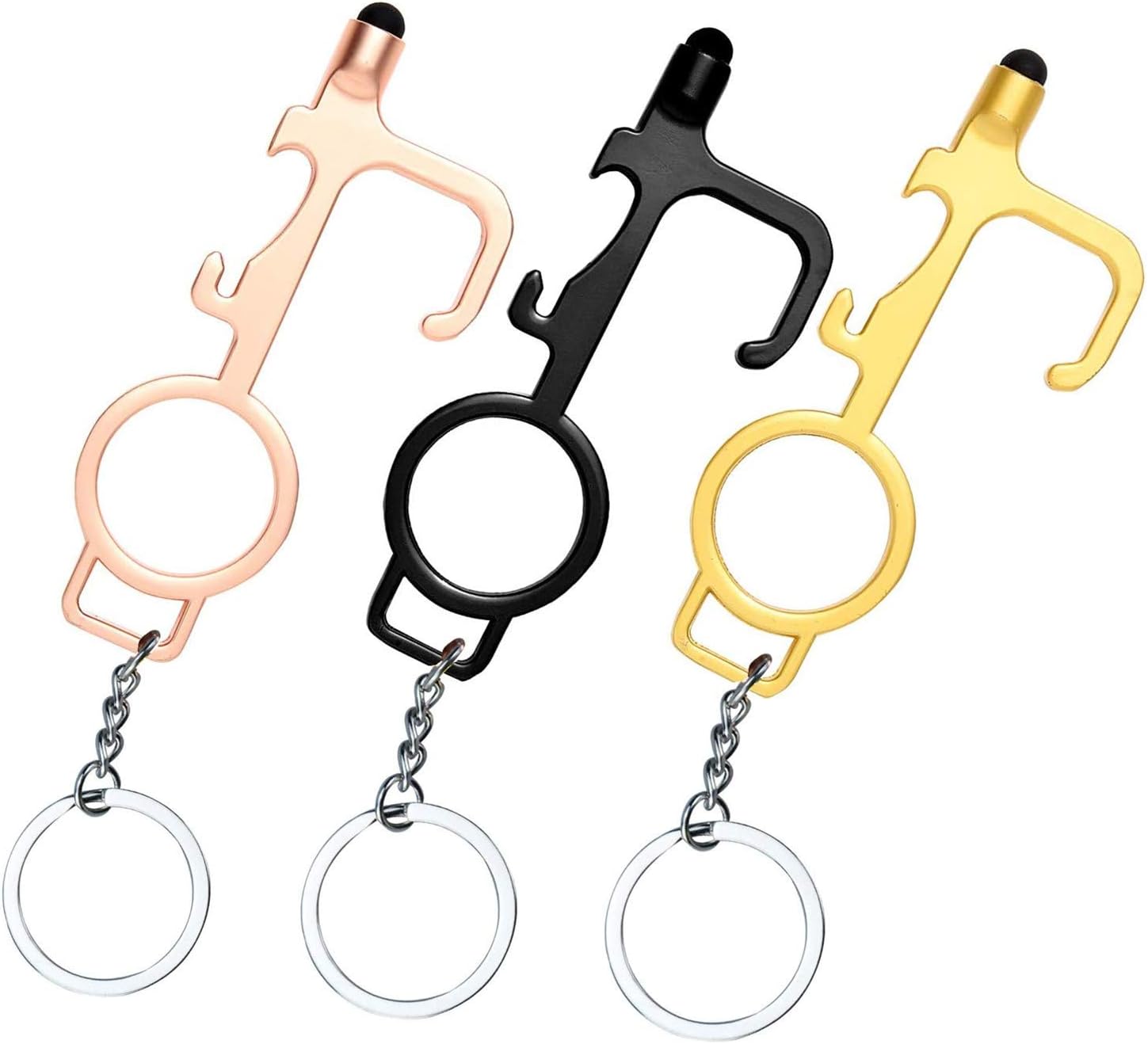 Creative Products No Touch Door Opener Stylus Tool Keychain Hook For Contactless Touchless Hand Free Clean Germ Free 3 Pcs Set Clean Key Door Opener Tool Popular Staging Elektroheizung Com