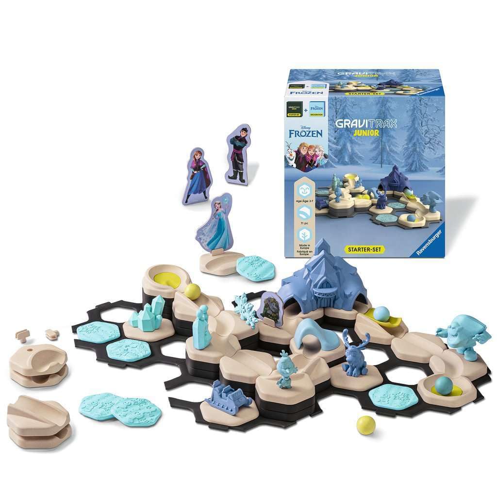 Ravensburger - GraviTrax Junior Bundle Frozen, Marble Court and Construction Toys, Ages 3+