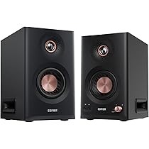 suptek SDM001W Lot de 2 supports audio universels pour haut-parleurs d'ordinateur et d'étagère, 24,4 x 22,4 cm, réglage de la hauteur et de l'inclinaison, blanc