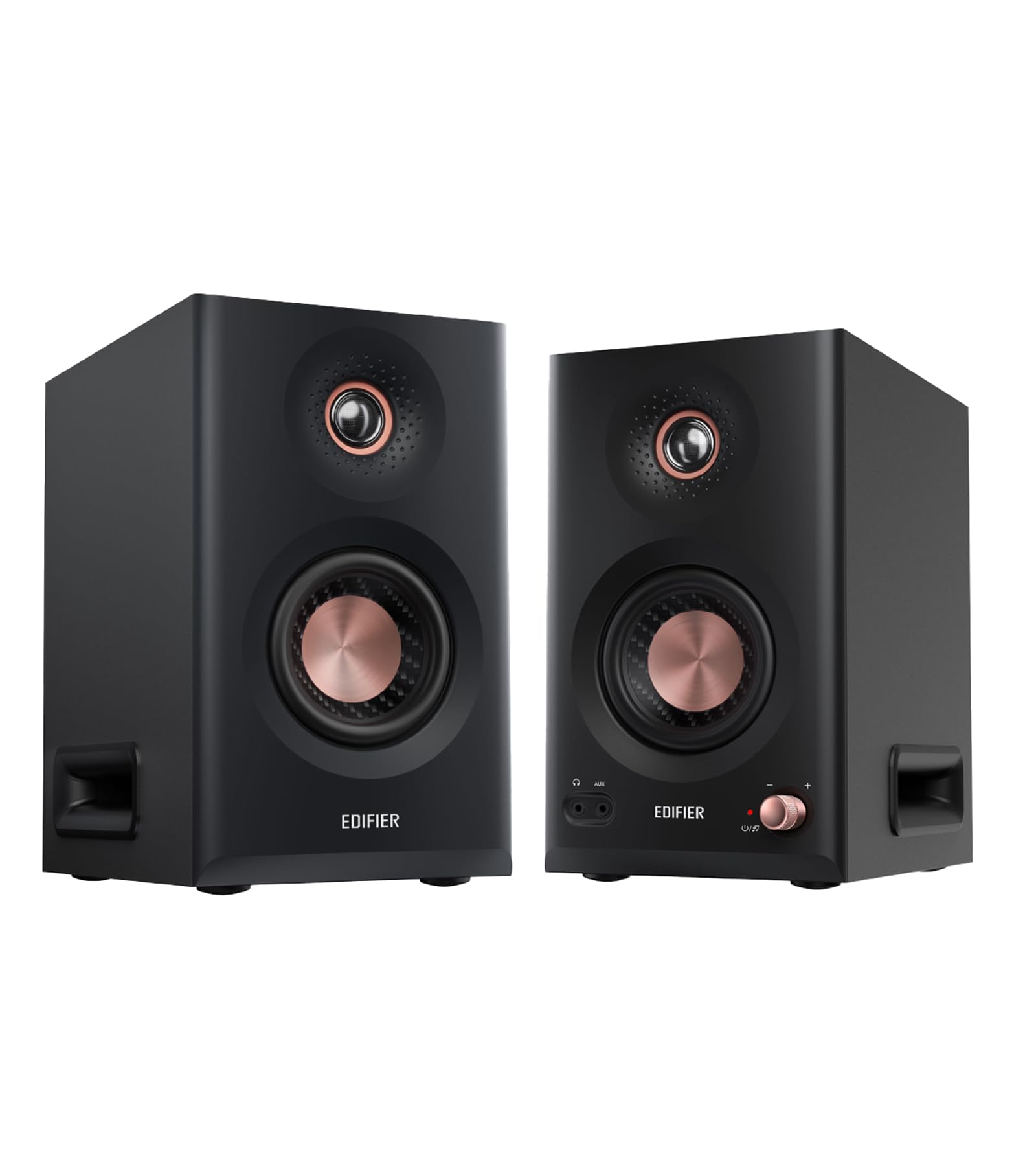 Edifier MR5 2.0 Studio Monitor Bookshelf Speakers, 110W(RMS), Hi-Res Audio, Bluetooth 6.0, 3-Way Active Design, Room Compensation, XLR/TRS/RCA Inputs, Compact Size for Home Studio & Music - Black