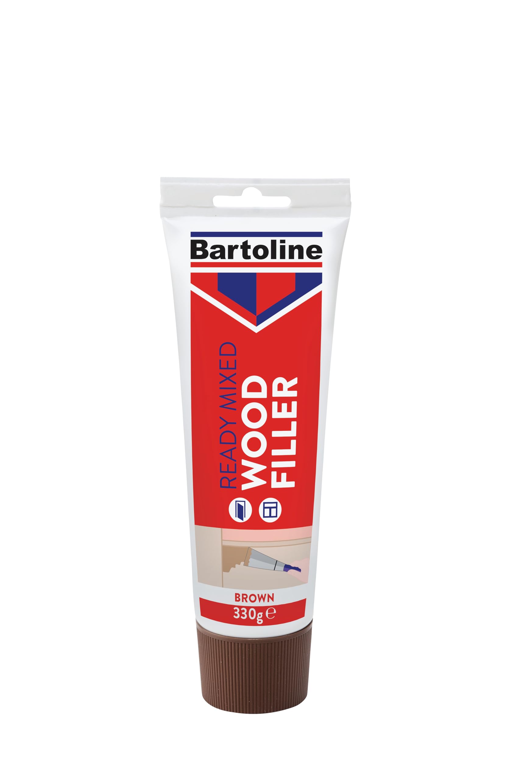 Bartoline Ready Mixed Wood Filler Brown 330g – Flexible, Paintable Wood Repair for Interior & Exterior Use