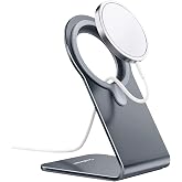 CreaDream Stand for MagSafe Charger, Aluminum Phone Stand Holder for iPhone | Magsafe Accessories, Compatible with iPhone 17 16 15 14 13 12 Plus, Pro, Pro Max [MagSafe Charger Not Included]