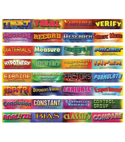 Carson Dellosa Mark Twain Scientific Inquiry Vocabulary Words Borders (408003)
