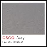 Osco Faux Leather Pen Pot Desk Organizer Grey 10.5 cm H x 8.7 cm Dia view 9